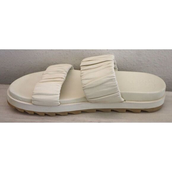Sorel Women's Sz 9.5 Chalk, Gum / Off White Roaming Two Strap Slide Sandals - Picture 5 of 11
